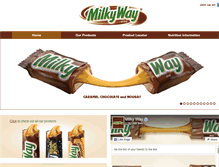 Tablet Screenshot of milkywaybar.com